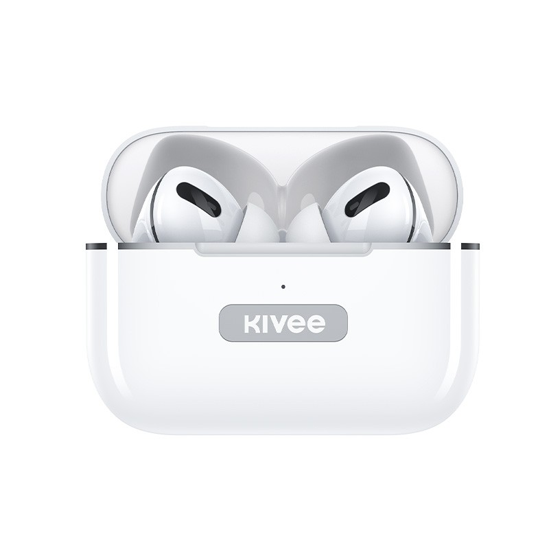 KIVee KIVEE 蓝牙耳机配充电盒适用苹果三代iPhone手机 双立体声道 TW30 Pro 白色